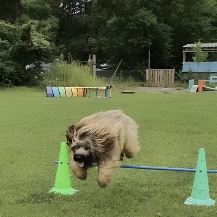 Hürdentraining auf dem Übungsgelände