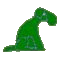 grüner Hund