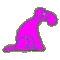 pinker Hund